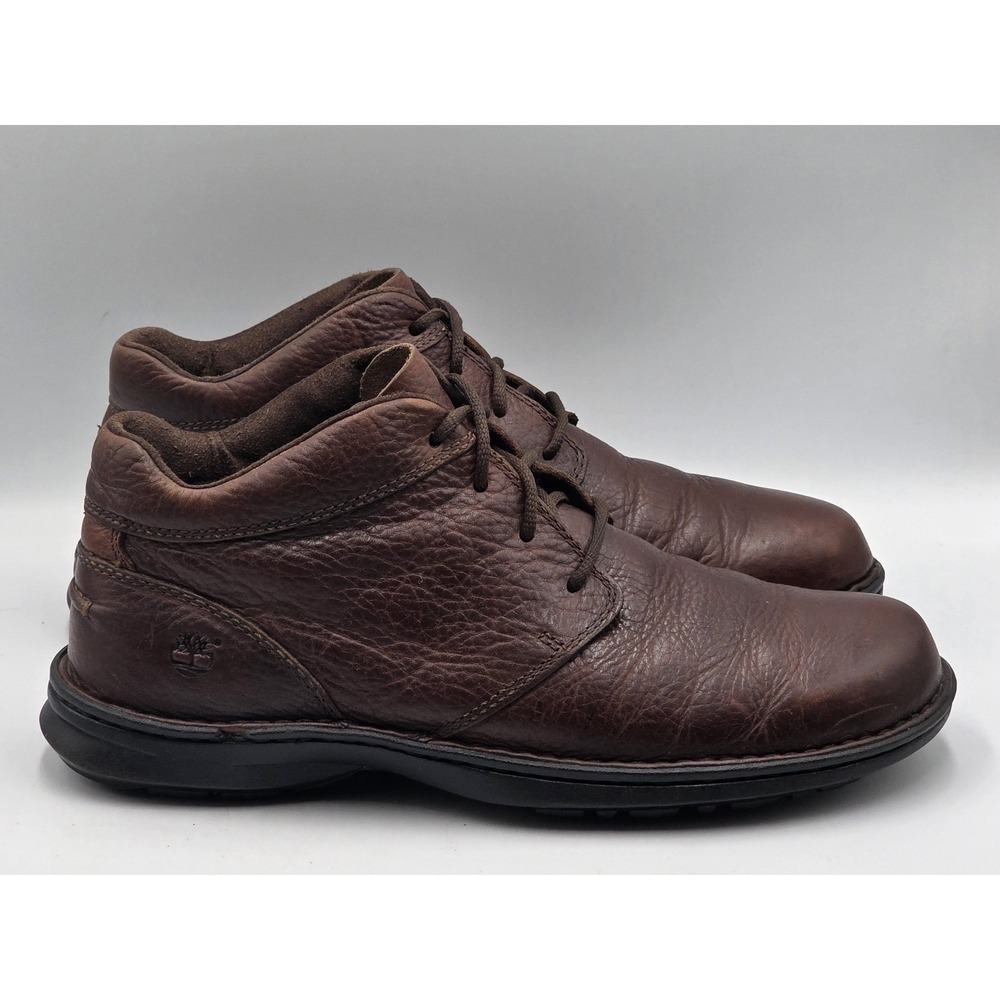 Timberland 68571 Men's 10.5M Brown Leather Chukka Boots Casual Shoes - Picture 4 of 14